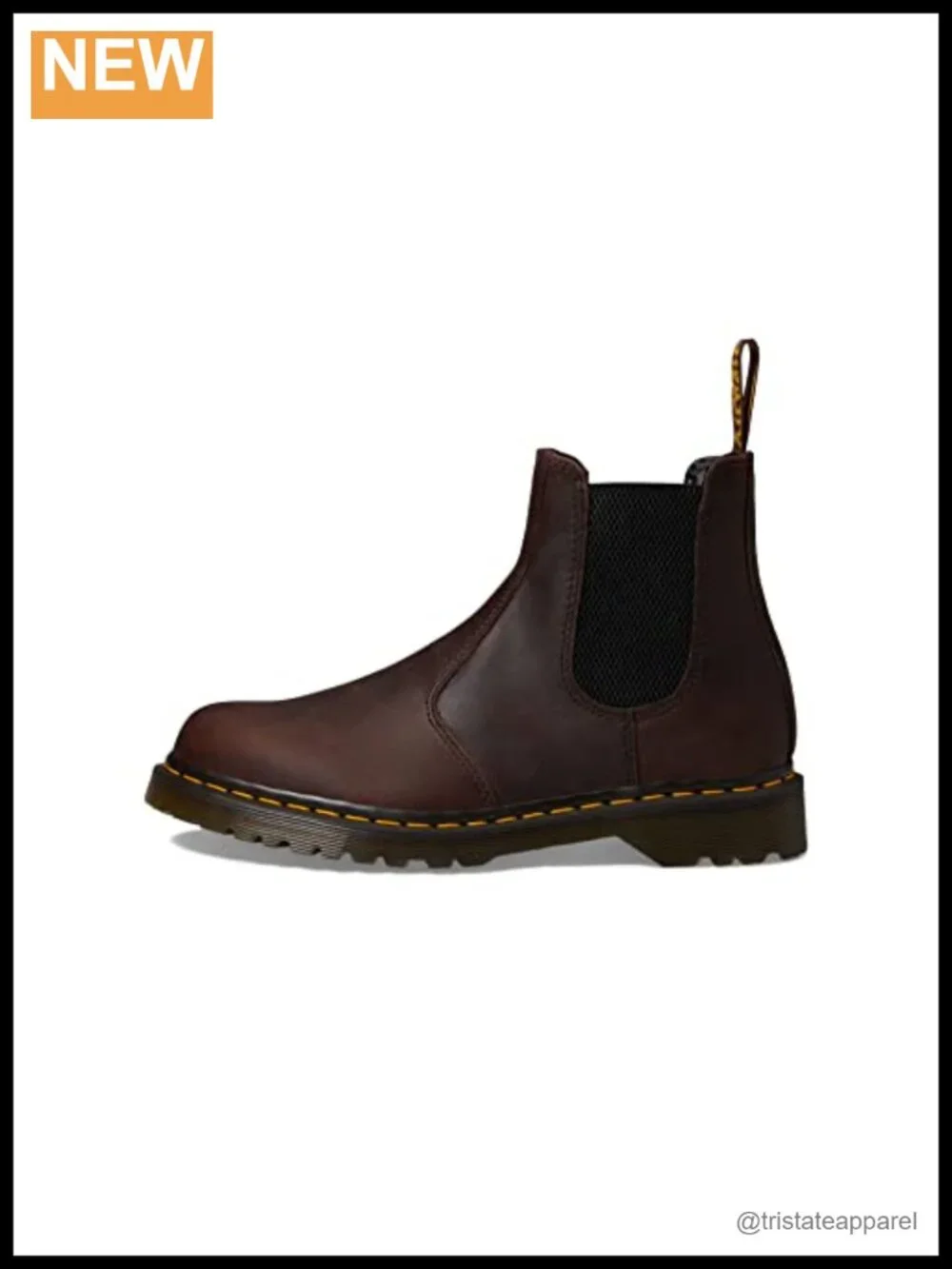 Waxed Full Grain Leather Chelsea Boot Slip-On Ankle Boot